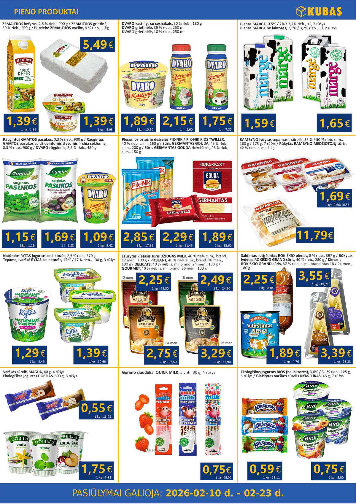 KUBAS - KUBAS akcijų leidinys 3 puslapis