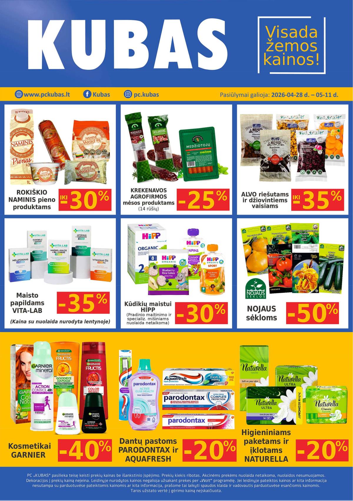 KUBAS - KUBAS akcijų leidinys 1 puslapis