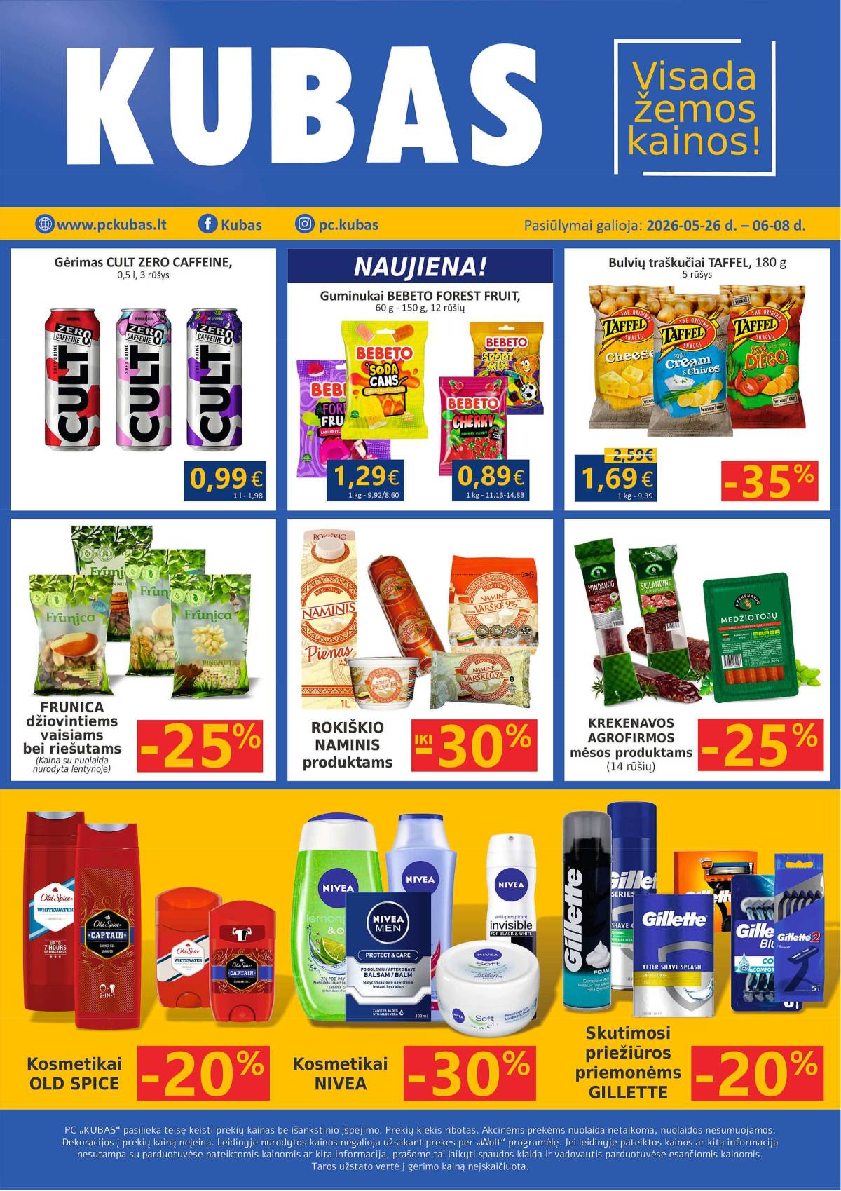 KUBAS - KUBAS akcijų leidinys 1 puslapis