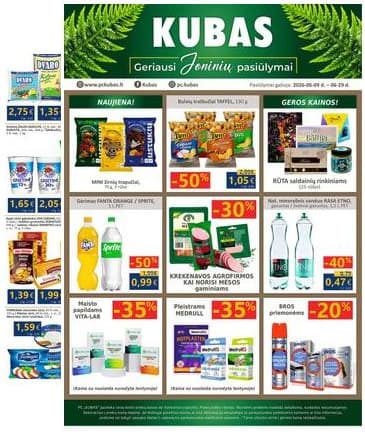 KUBAS - KUBAS akcijų leidinys 2026-06-09 – 2026-06-29