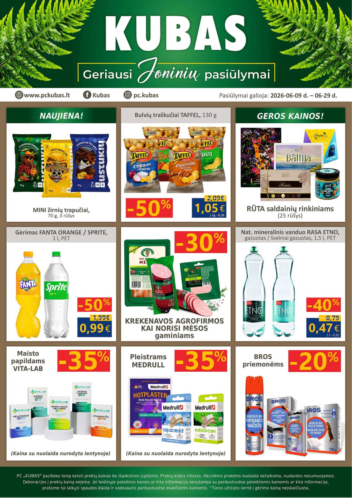 KUBAS - KUBAS akcijų leidinys 1 puslapis
