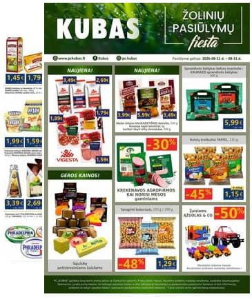 KUBAS - KUBAS akcijų leidinys 2026-08-11 – 2026-08-31