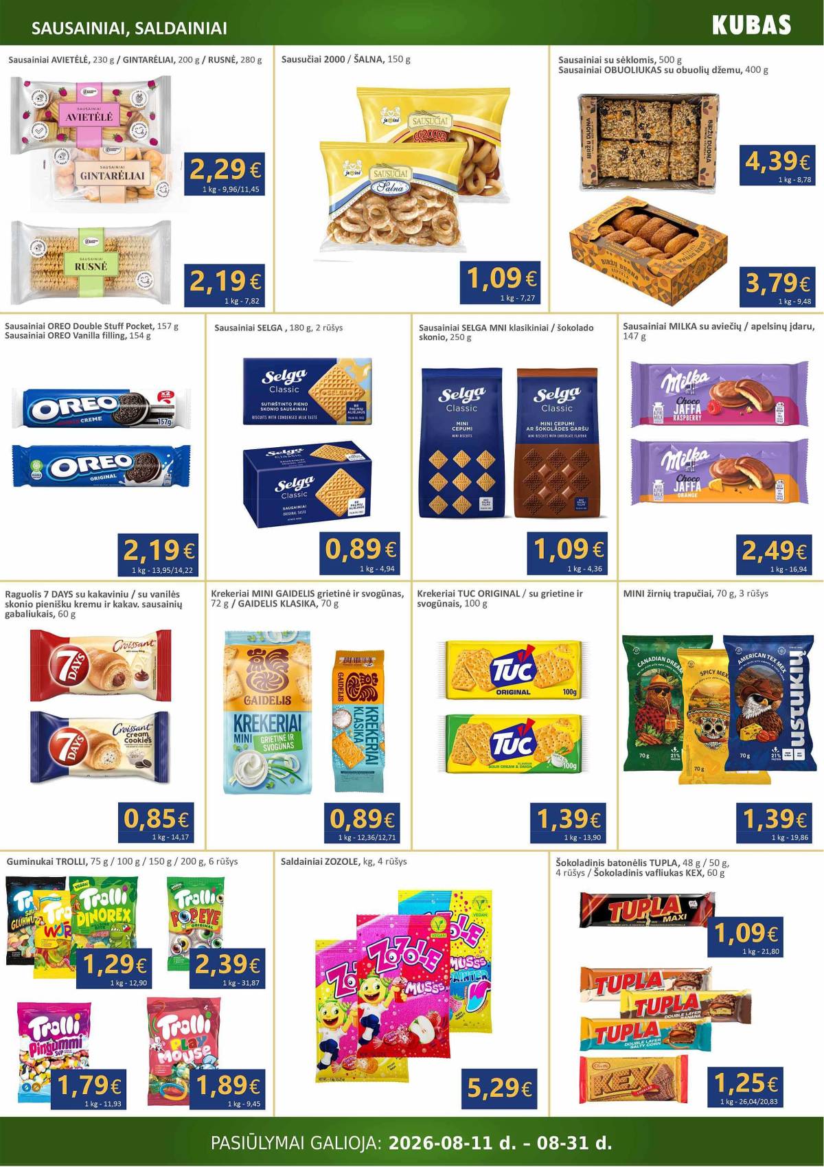 KUBAS - KUBAS akcijų leidinys 10 puslapis