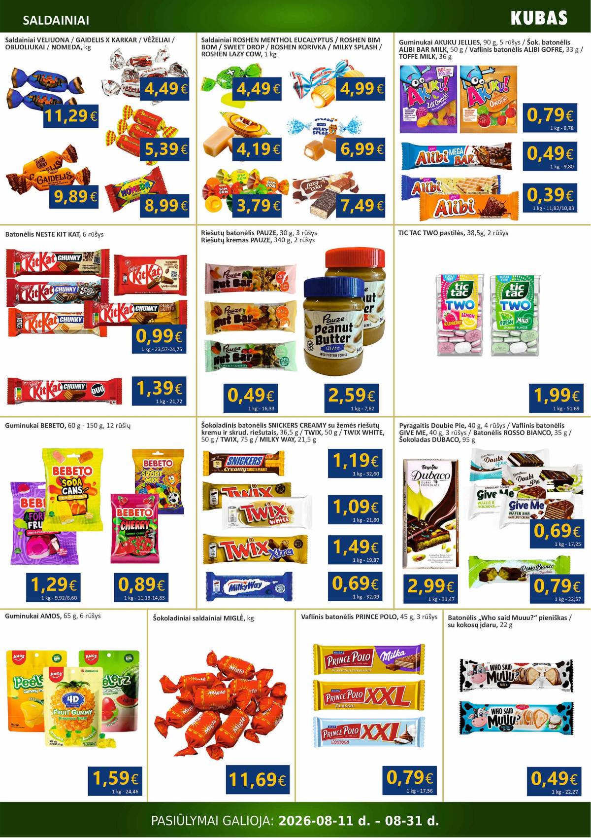 KUBAS - KUBAS akcijų leidinys 11 puslapis