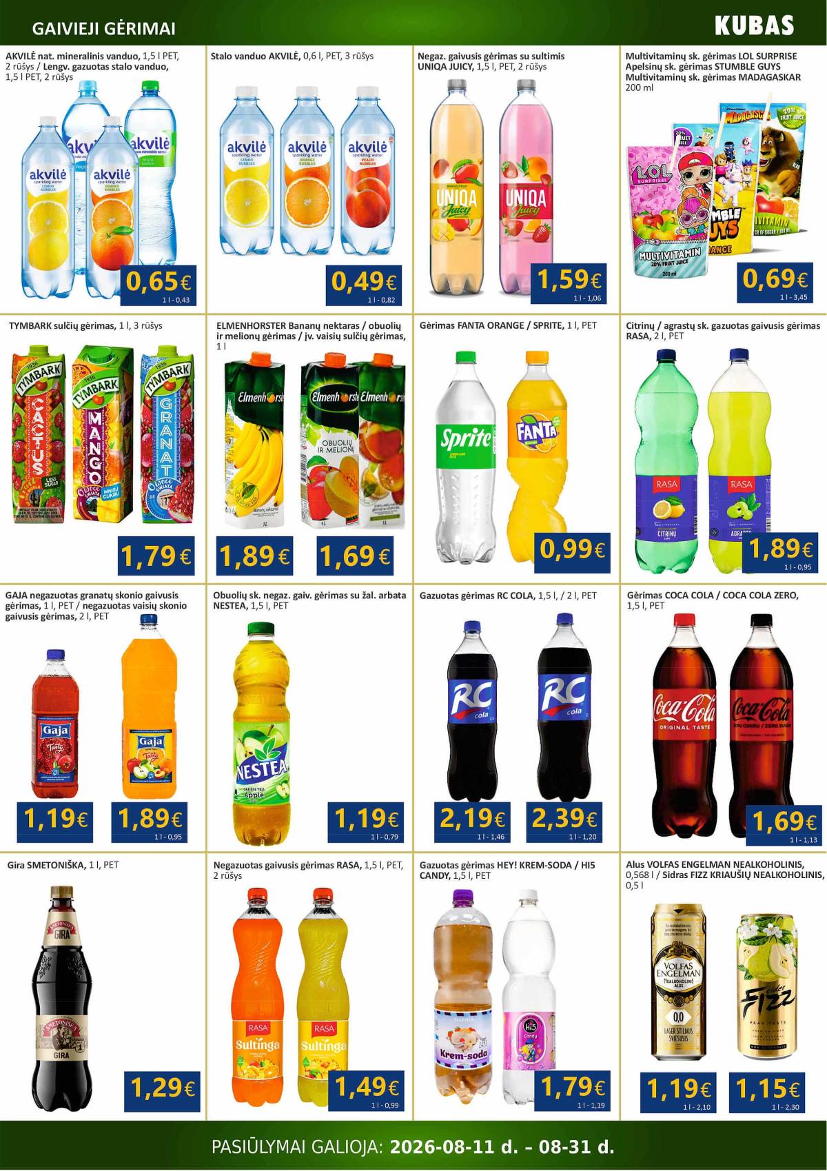 KUBAS - KUBAS akcijų leidinys 15 puslapis