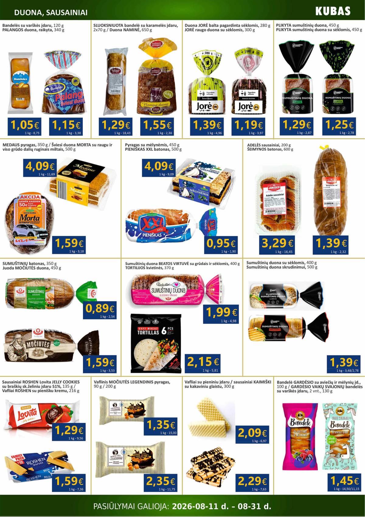 KUBAS - KUBAS akcijų leidinys 9 puslapis