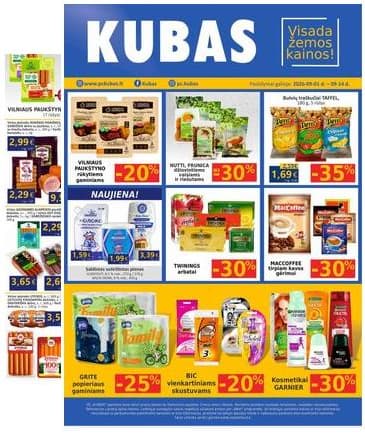 KUBAS - KUBAS akcijų leidinys 2026-09-01 – 2026-09-14