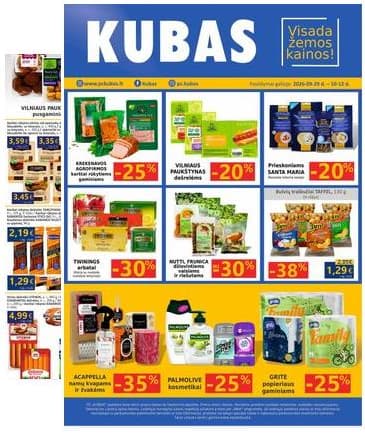 KUBAS - KUBAS akcijų leidinys 2026-09-29 – 2026-10-12