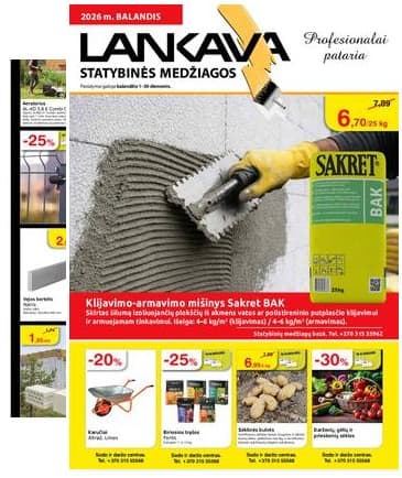 Lankava - Lankava akcijų leidinys | 2026-04-01 - 2026-04-30 2026-04-01 – 2026-04-30