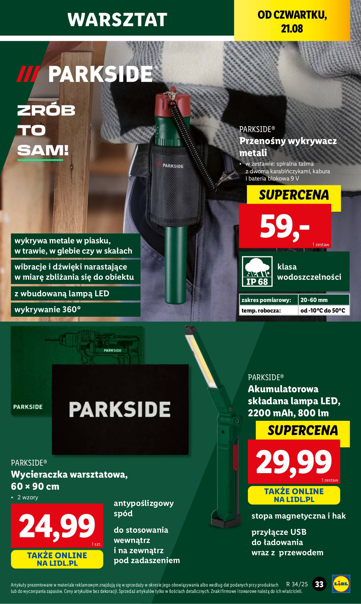 Lidl Lenkija - OFERTA WAŻNA OD 18.08 35 puslapis