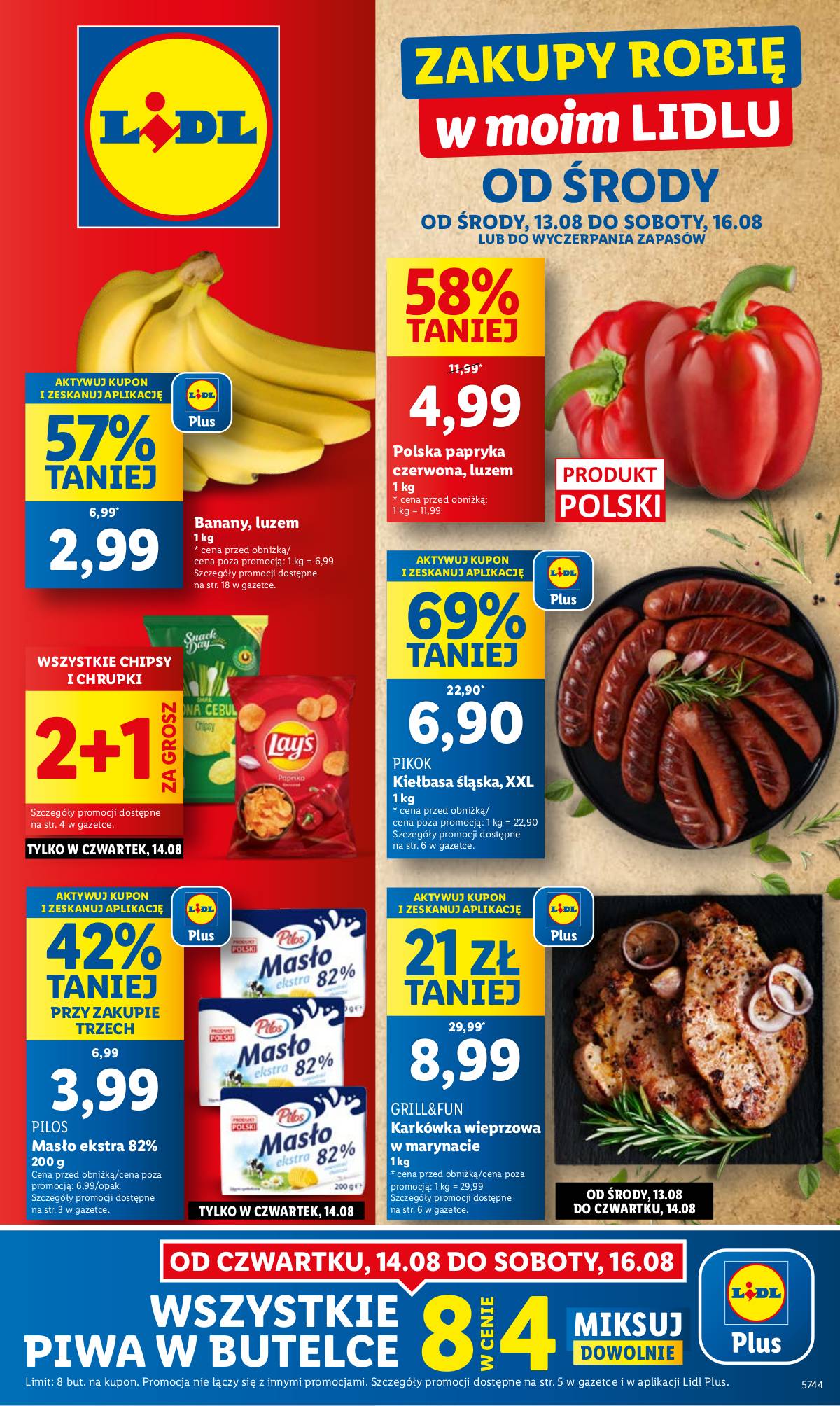 Lidl Lenkija - OFERTA WAŻNA 13.08 DO 16.08 1 puslapis