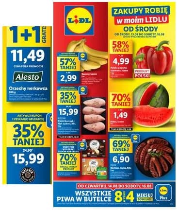 Lidl Lenkija - OFERTA WAŻNA 13.08 DO 16.08 2025-08-13 – 2025-08-16