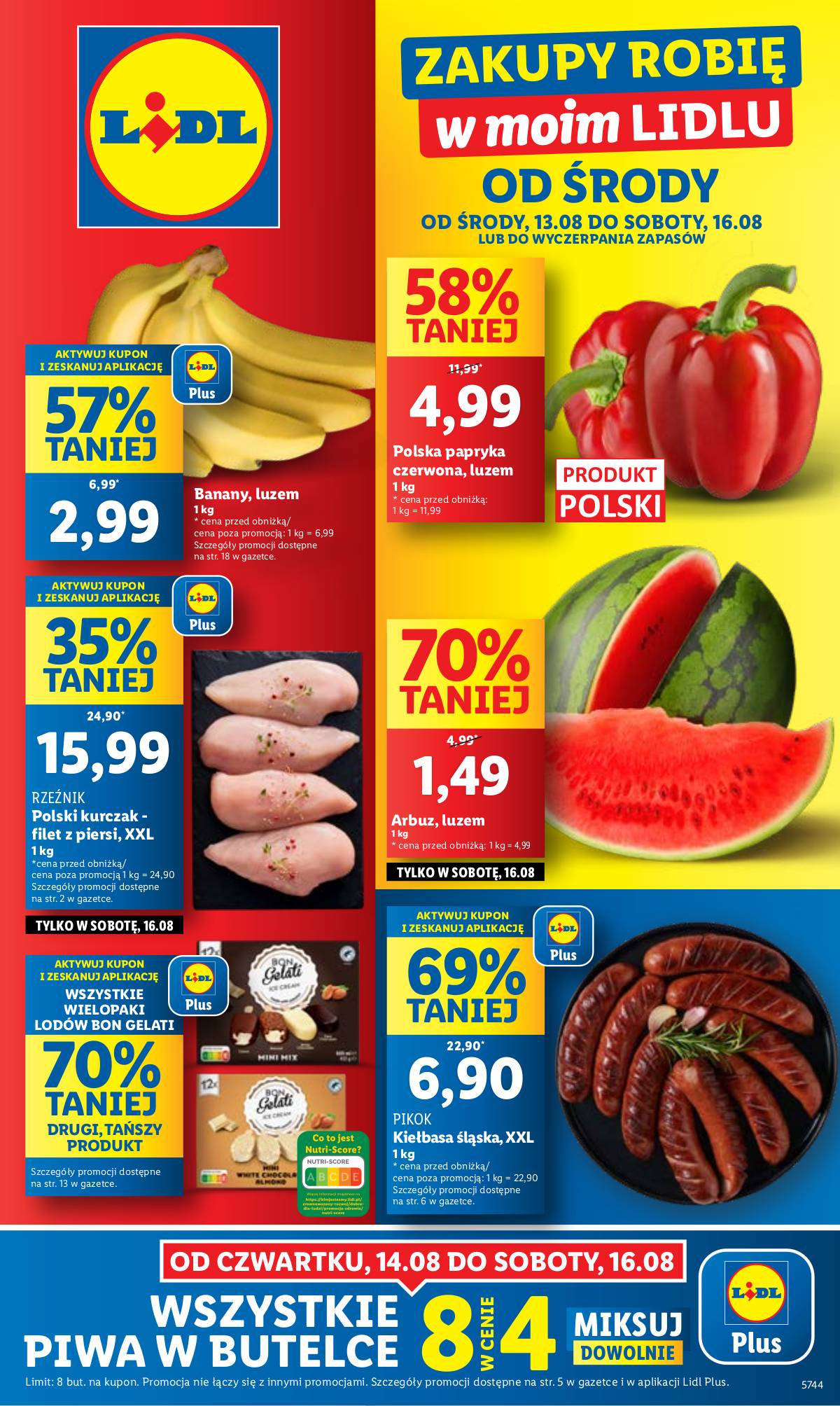 Lidl Lenkija - OFERTA WAŻNA 13.08 DO 16.08 1 puslapis