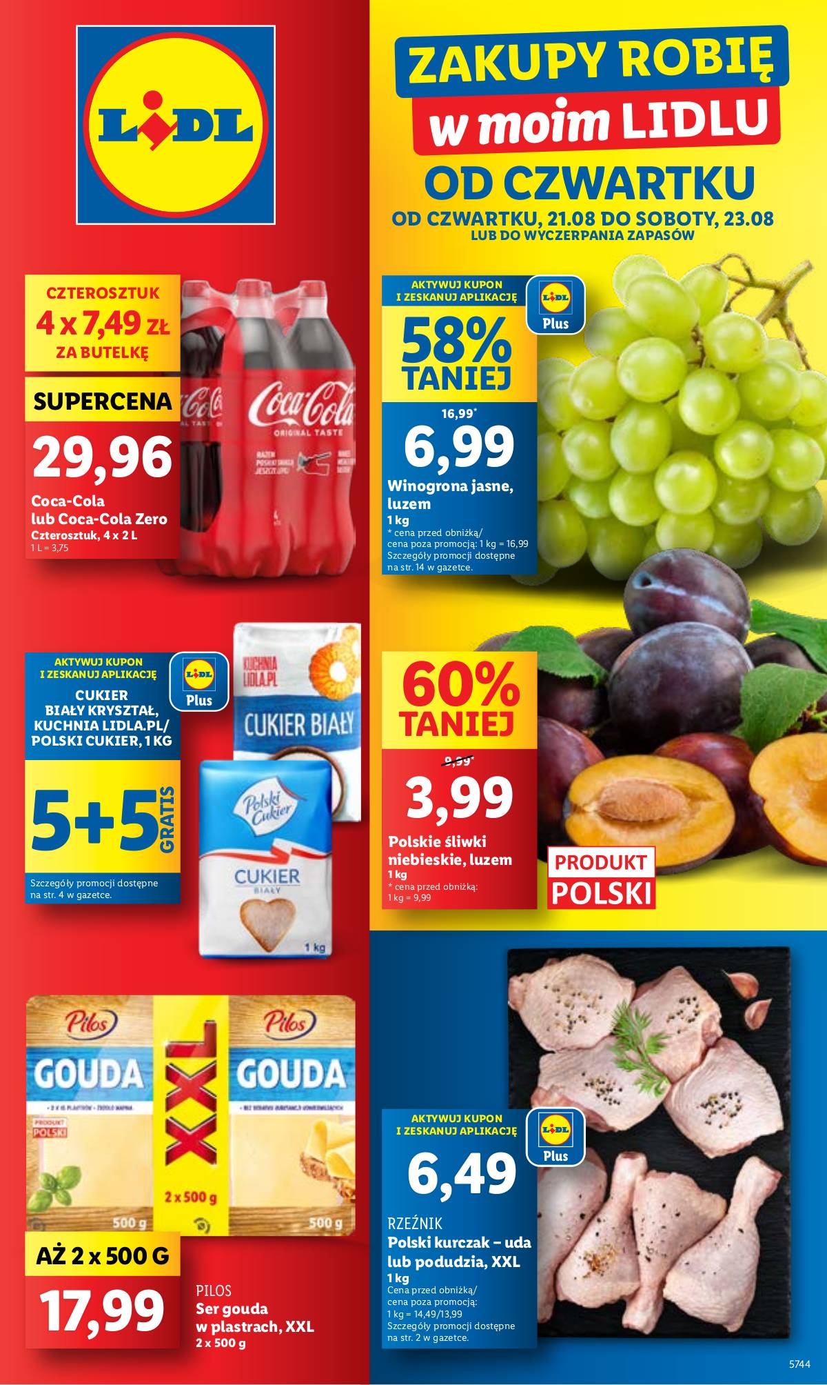 Lidl Lenkija - OFERTA WAŻNA 21.08 DO 23.08 1 puslapis