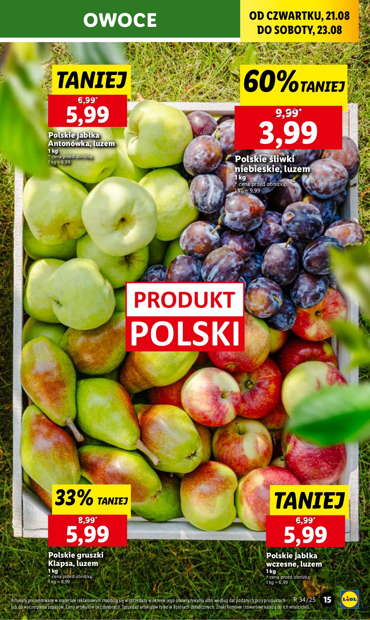 Lidl Lenkija - OFERTA WAŻNA 21.08 DO 23.08 21 puslapis