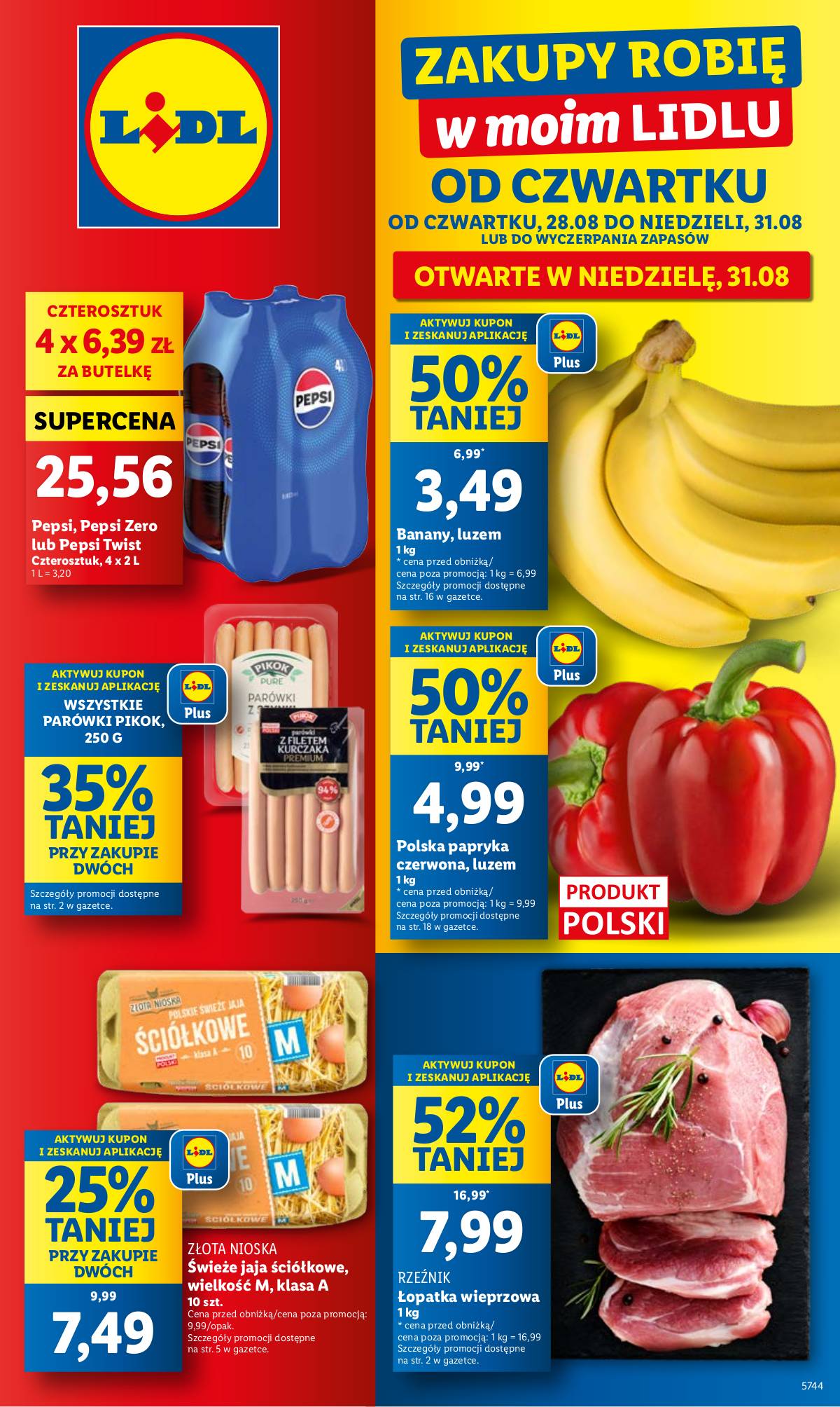 Lidl Lenkija - OFERTA WAŻNA 28.08 DO 31.08 1 puslapis