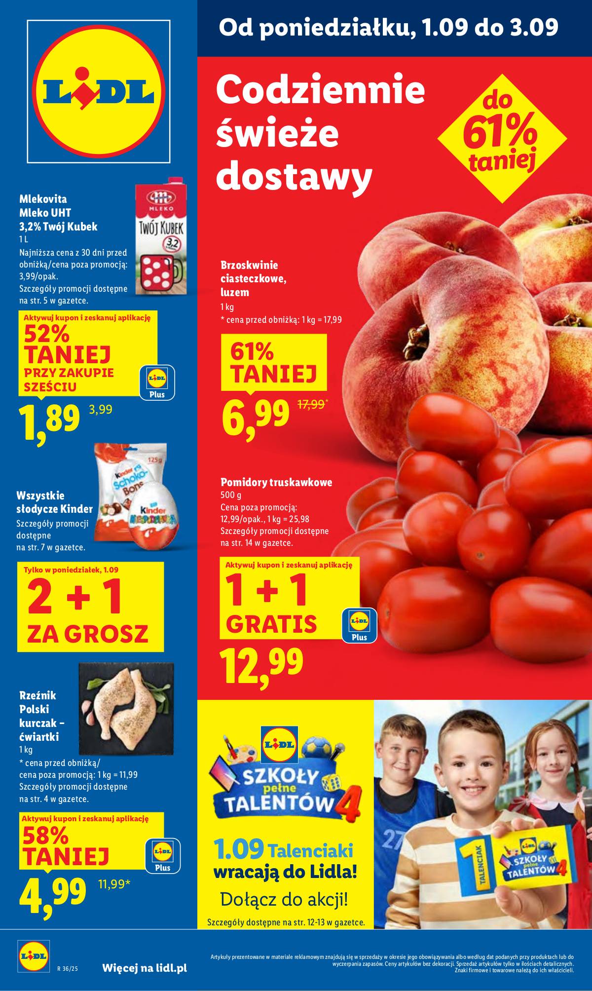 Lidl Lenkija - OFERTA WAŻNA OD 1.09 DO 3.09 1 puslapis