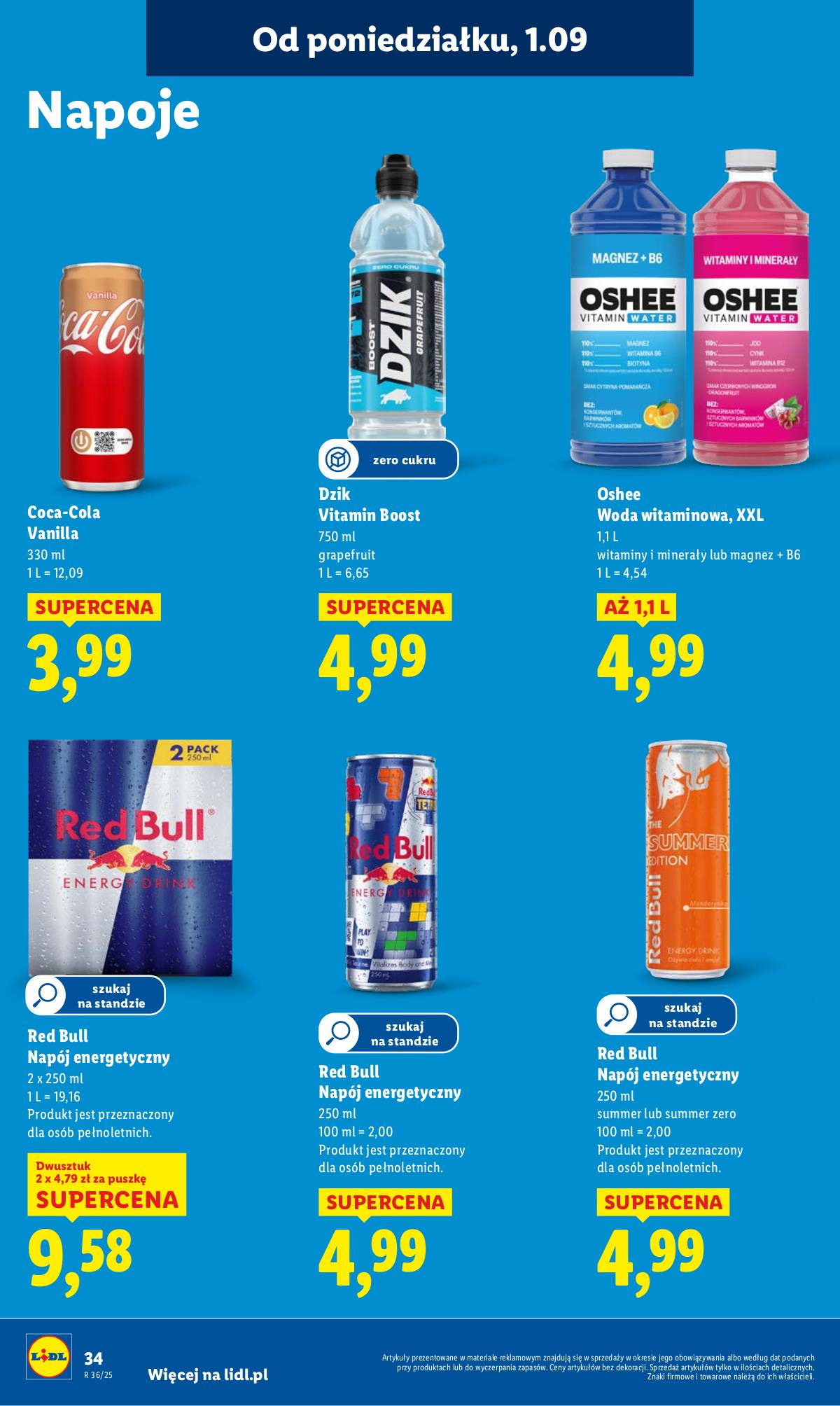Lidl Lenkija - OFERTA WAŻNA OD 1.09 DO 3.09 38 puslapis