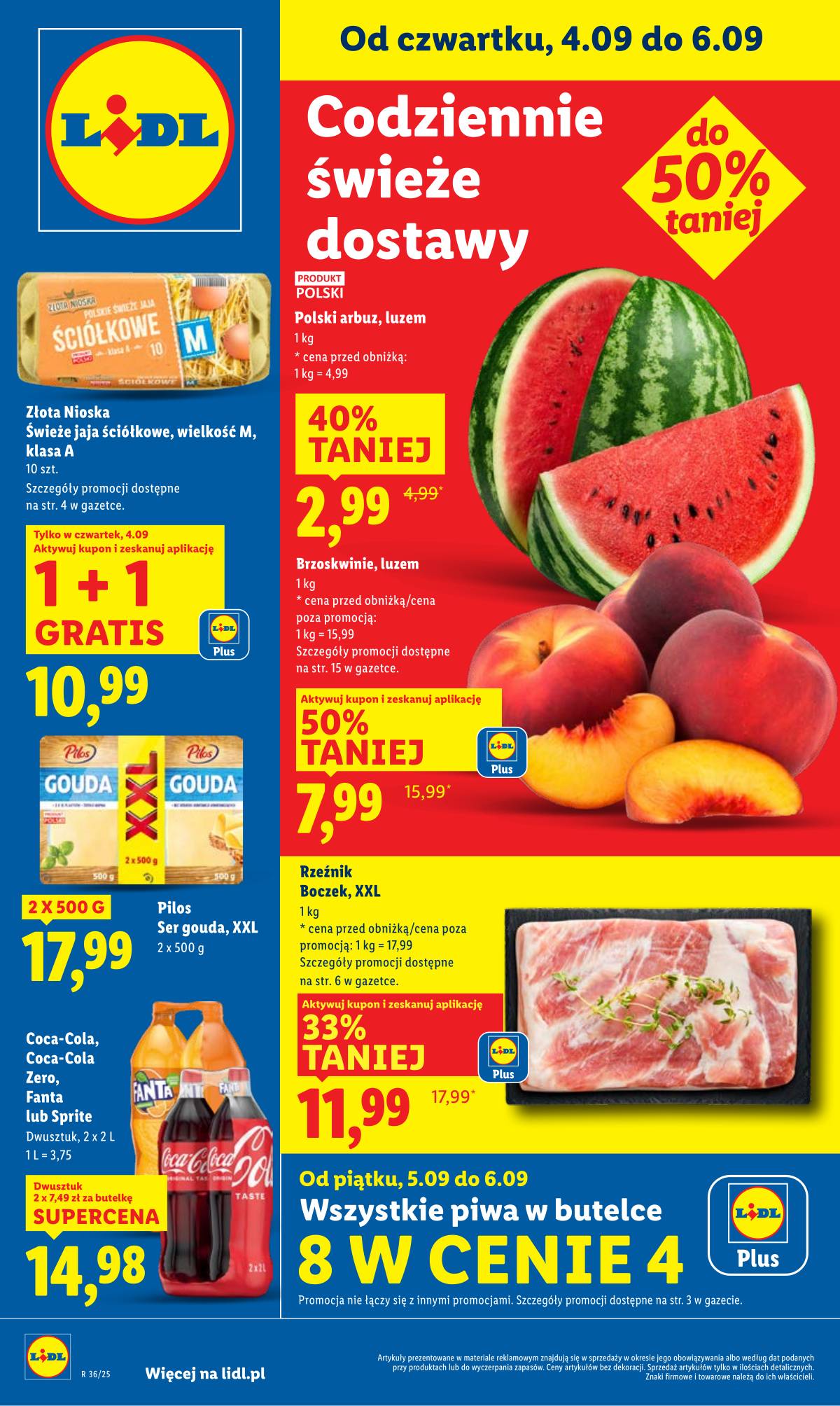 Lidl Lenkija - OFERTA WAŻNA 4.09 DO 6.09 1 puslapis