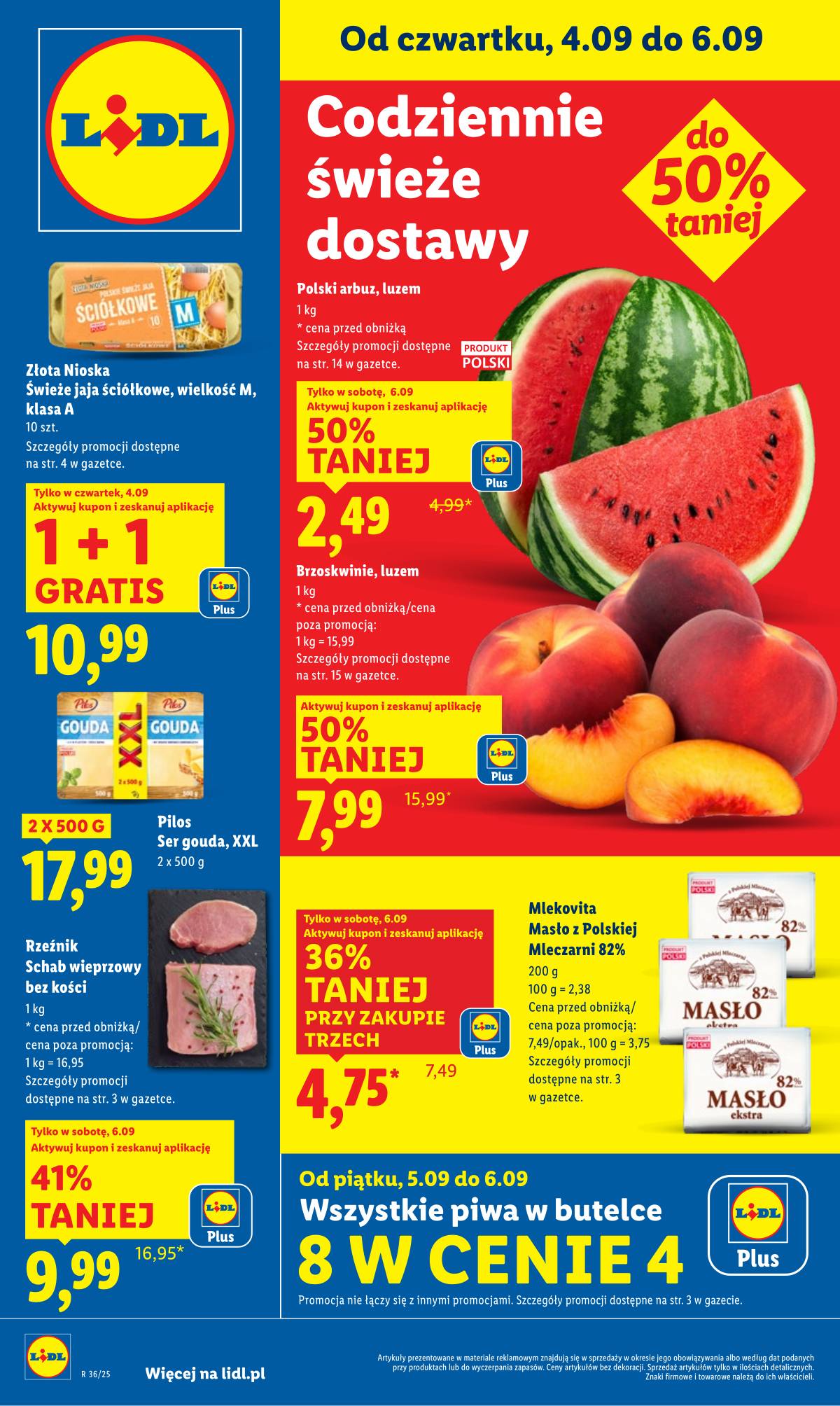Lidl Lenkija - OFERTA WAŻNA 4.09 do 6.09 1 puslapis
