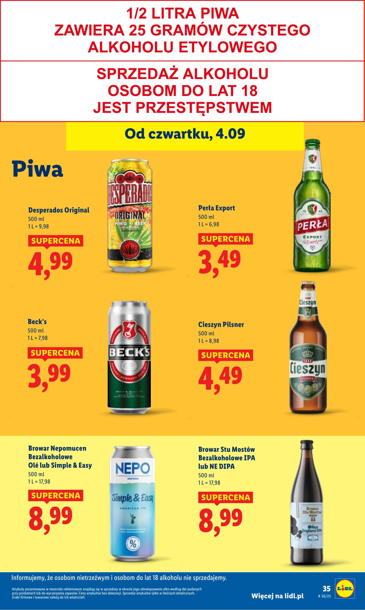 Lidl Lenkija - OFERTA WAŻNA 4.09 do 6.09 45 puslapis