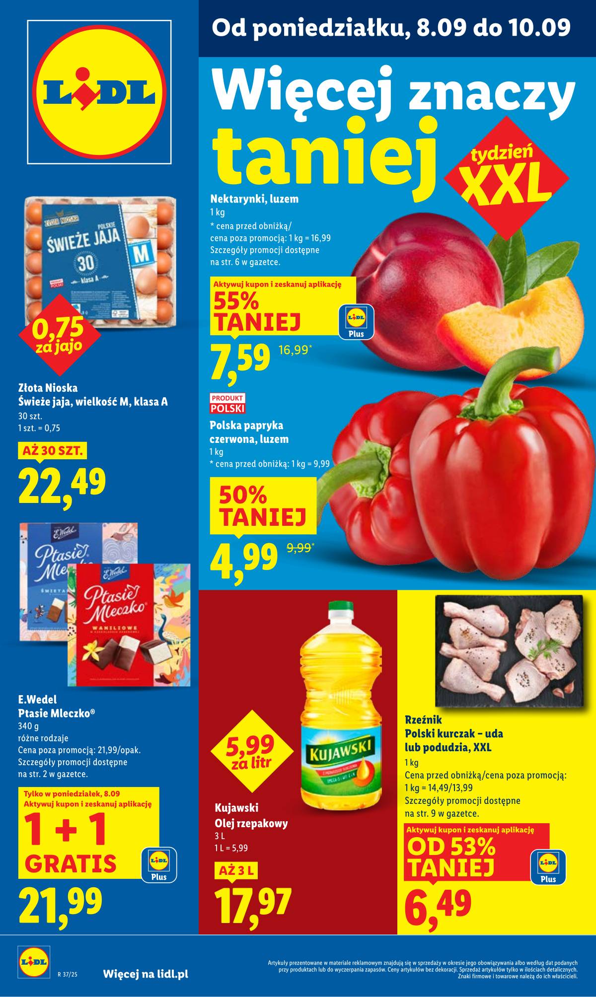 Lidl Lenkija - OFERTA WAŻNA OD 8.09 DO 10.09 1 puslapis