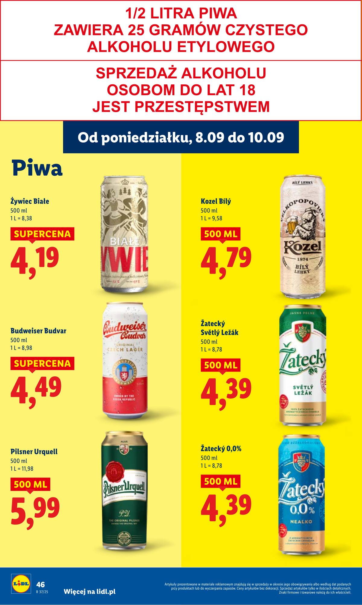 Lidl Lenkija - OFERTA WAŻNA OD 8.09 DO 10.09 50 puslapis