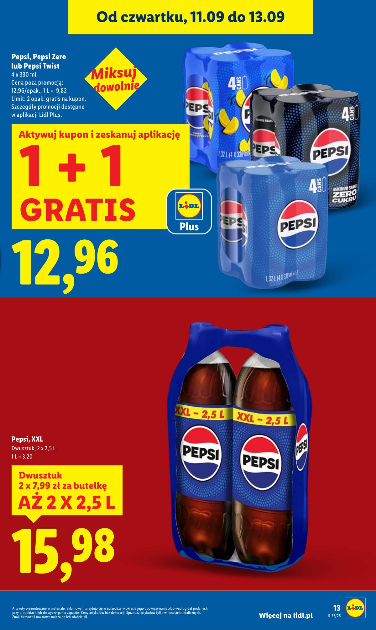 Lidl Lenkija - OFERTA WAŻNA 11.09 do 13.09 13 puslapis