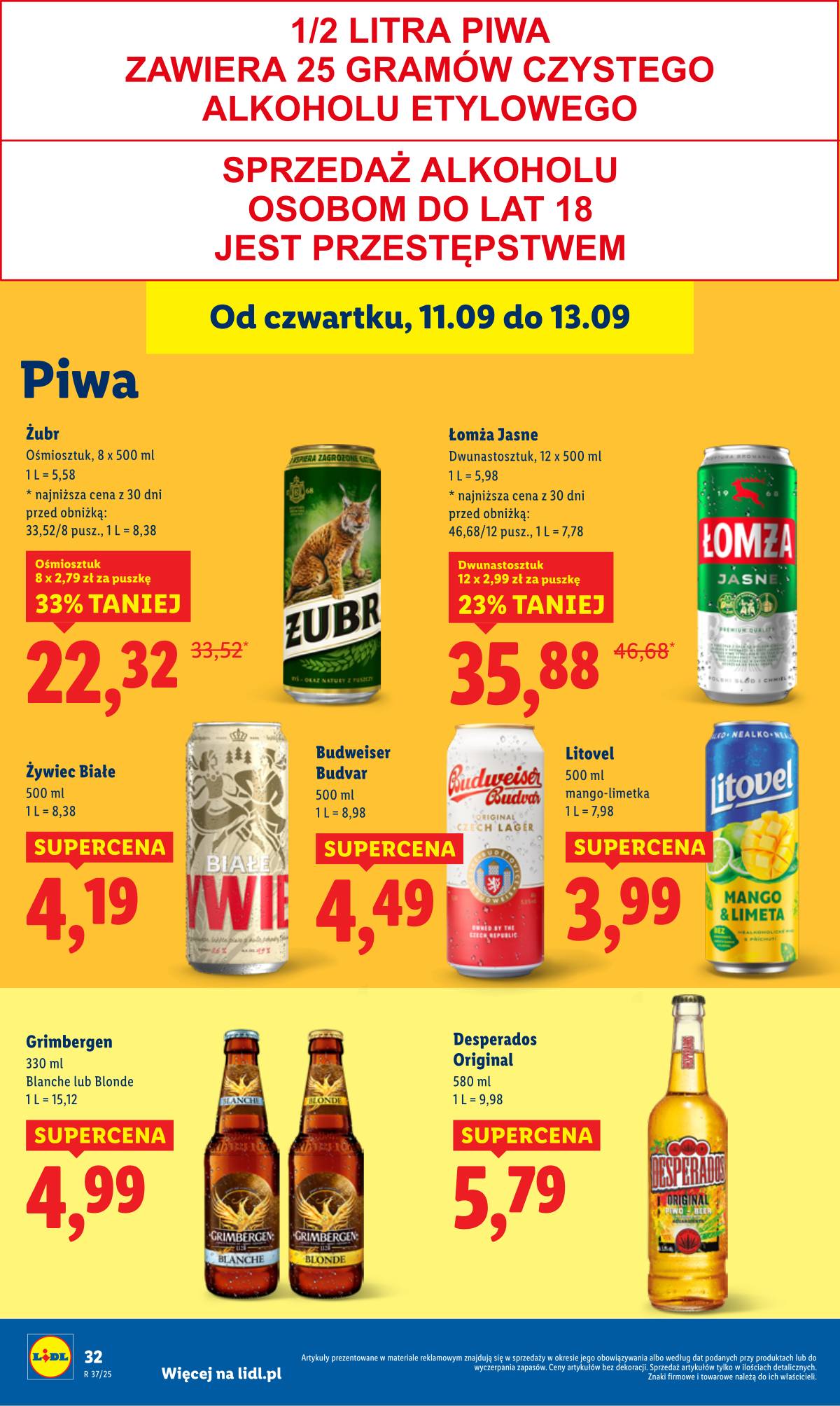 Lidl Lenkija - OFERTA WAŻNA 11.09 do 13.09 36 puslapis