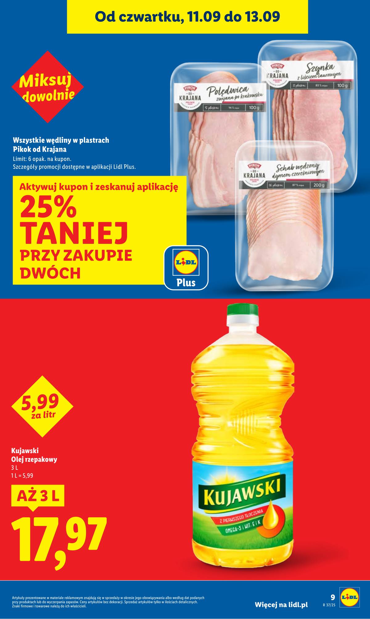 Lidl Lenkija - OFERTA WAŻNA 11.09 do 13.09 9 puslapis