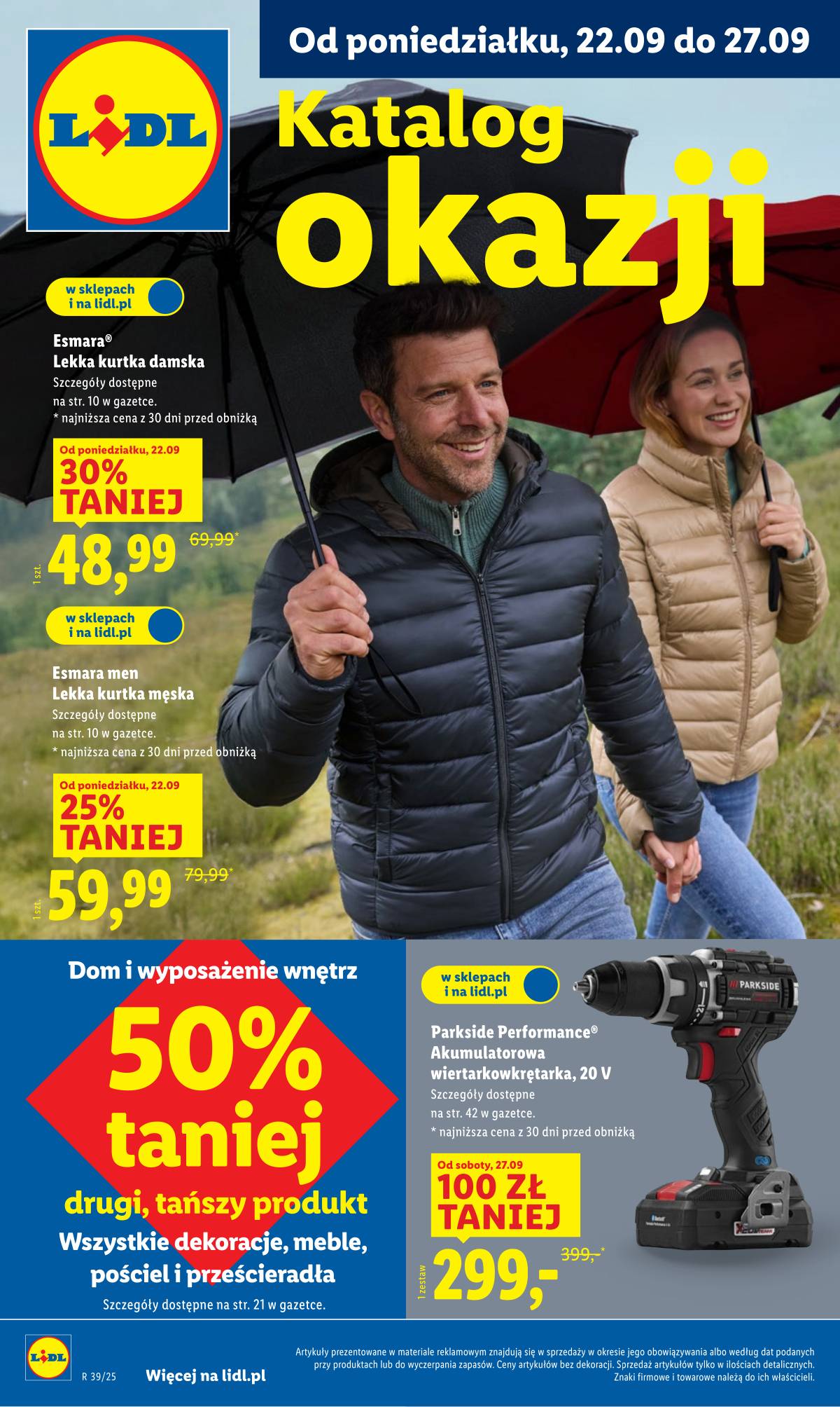 Lidl Lenkija - OFERTA WAŻNA OD 22.09 1 puslapis