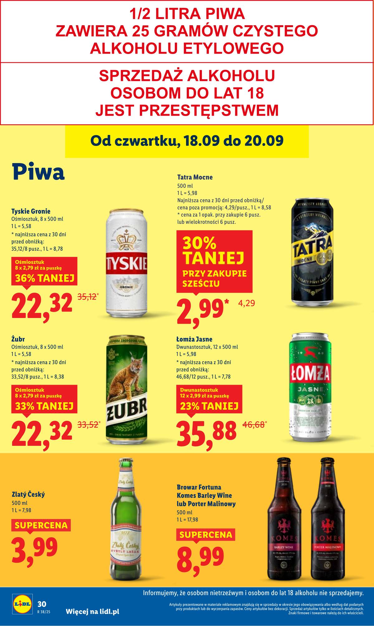 Lidl Lenkija - OFERTA WAŻNA 18.09 do 20.09 36 puslapis