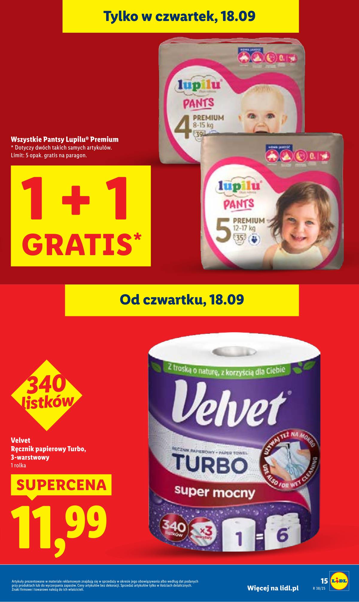 Lidl Lenkija - OFERTA WAŻNA 18.09 do 20.09 15 puslapis