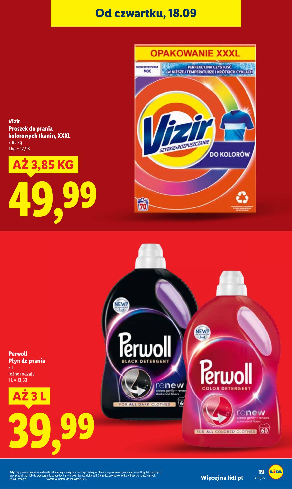 Lidl Lenkija - OFERTA WAŻNA 18.09 do 20.09 19 puslapis