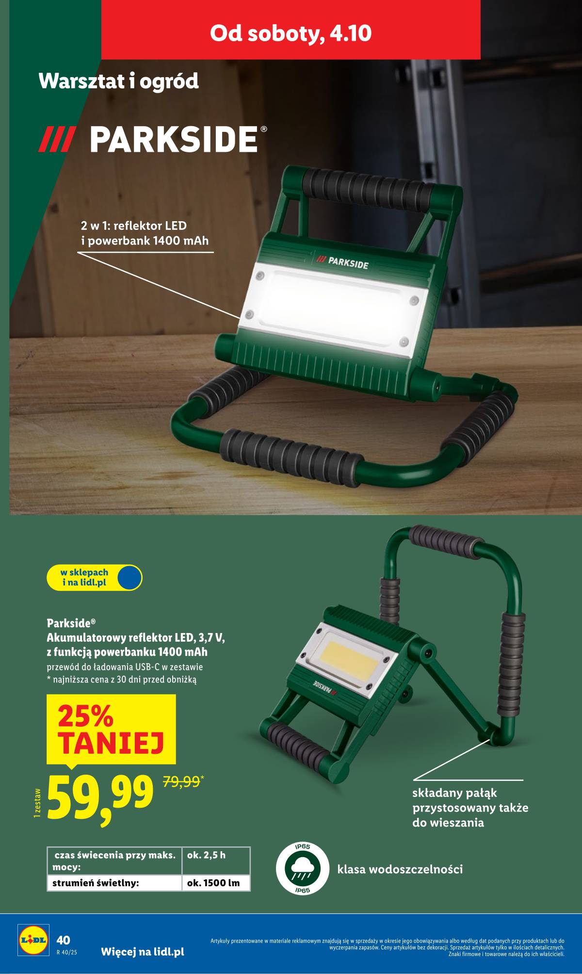 Lidl Lenkija - OFERTA WAŻNA OD 29.09 50 puslapis