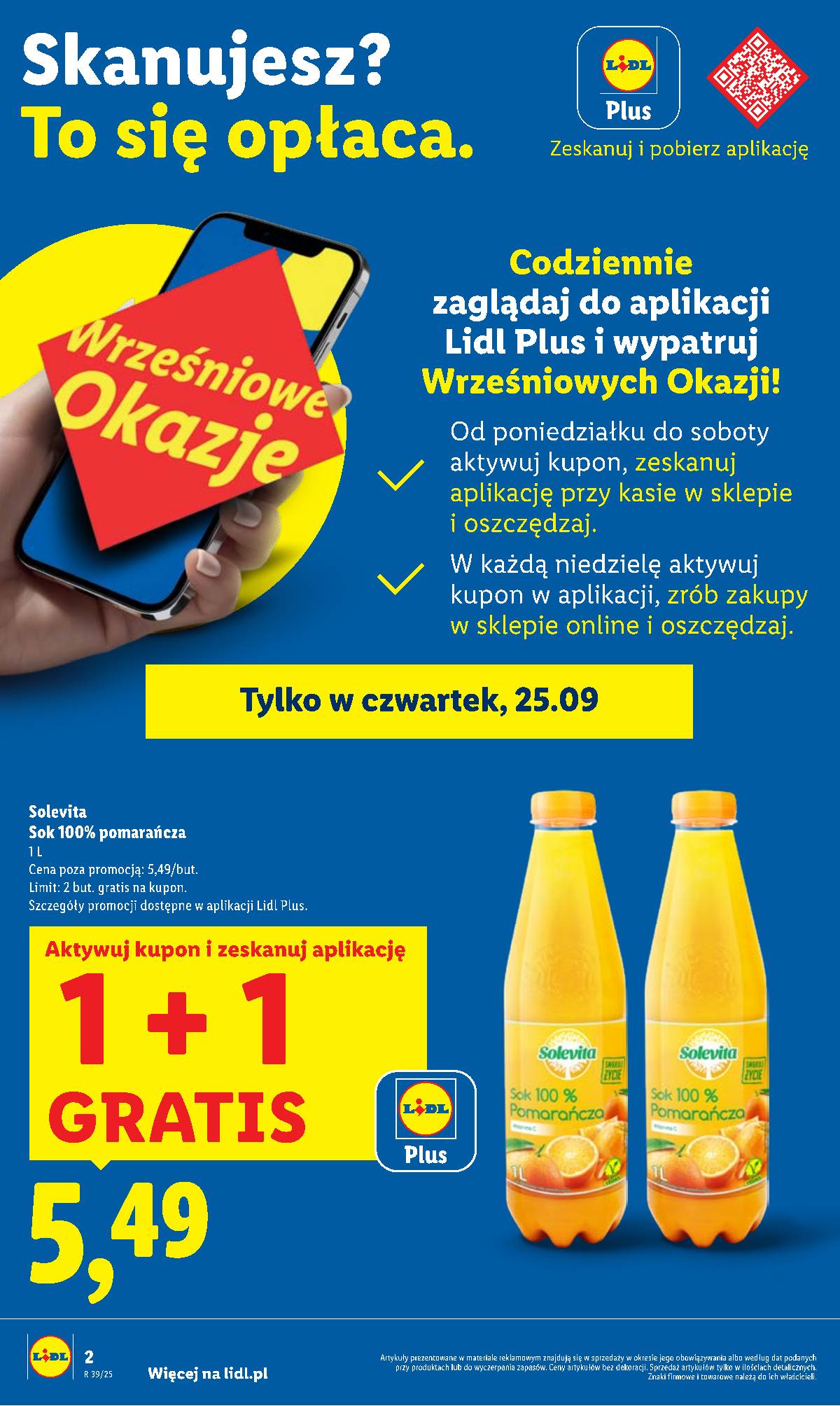 Lidl Lenkija - OFERTA WAŻNA OD 25.09 DO 27.09 2 puslapis