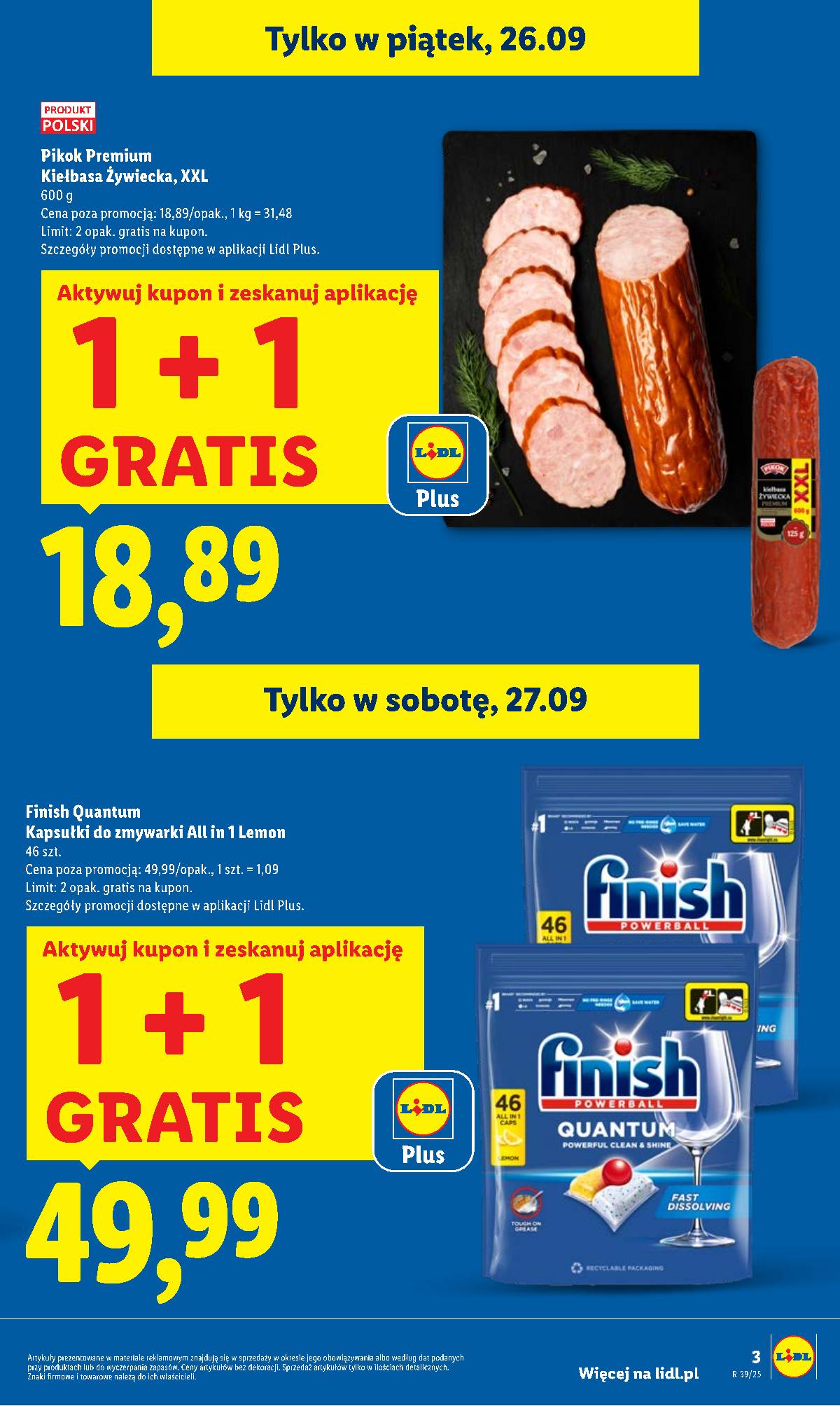 Lidl Lenkija - OFERTA WAŻNA OD 25.09 DO 27.09 3 puslapis