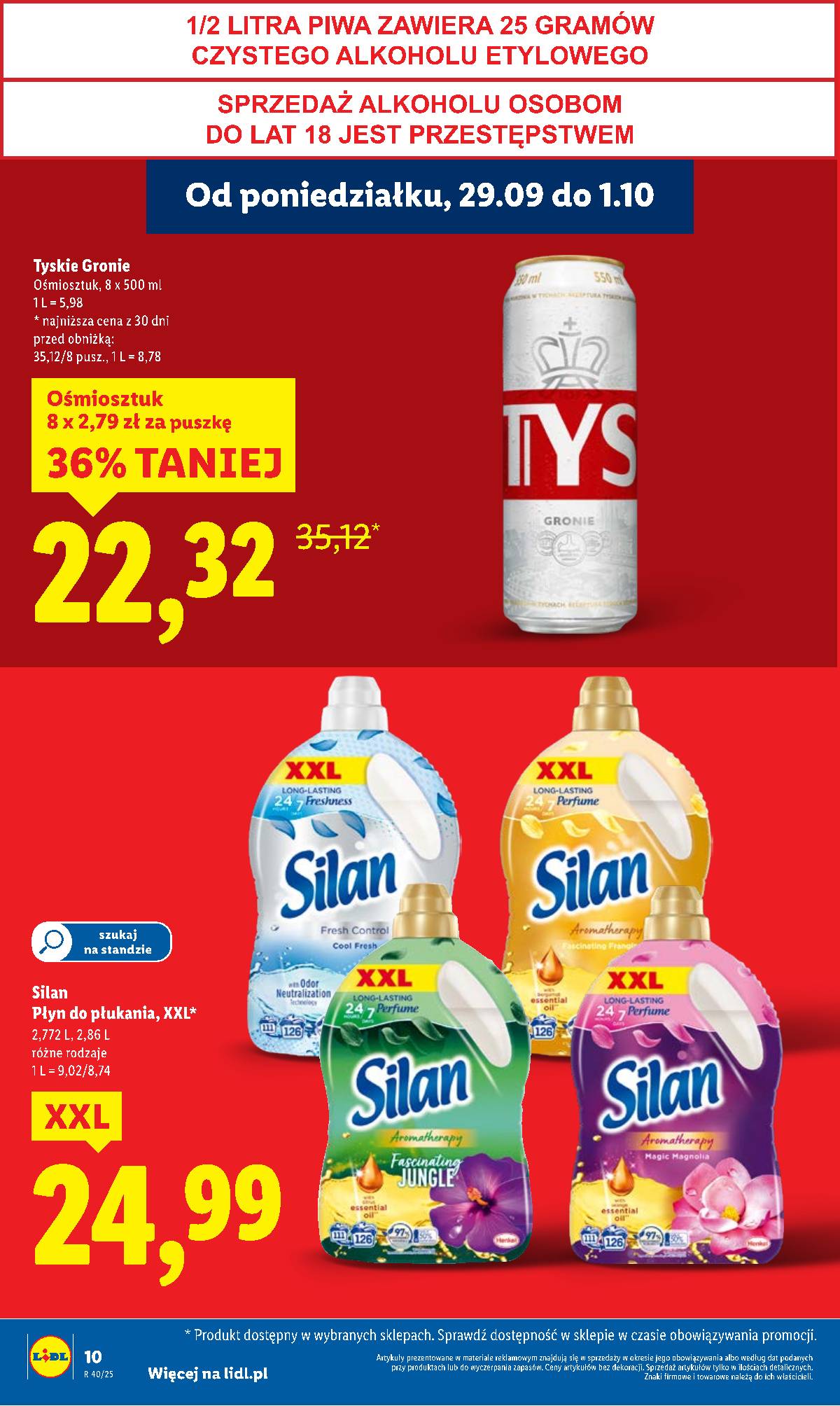 Lidl Lenkija - OFERTA WAŻNA OD 29.09 DO 1.10 10 puslapis