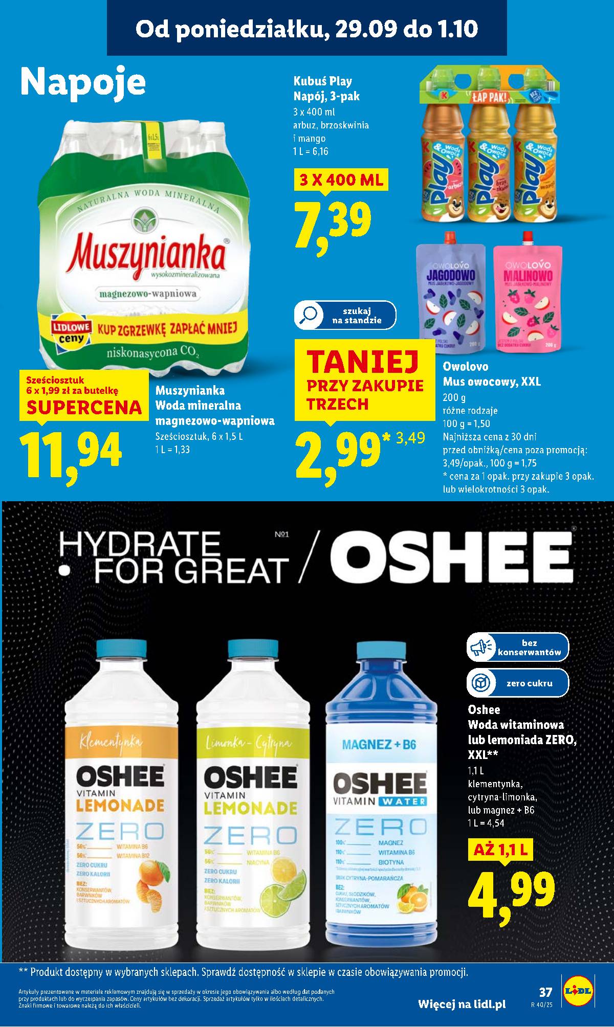 Lidl Lenkija - OFERTA WAŻNA OD 29.09 DO 1.10 39 puslapis