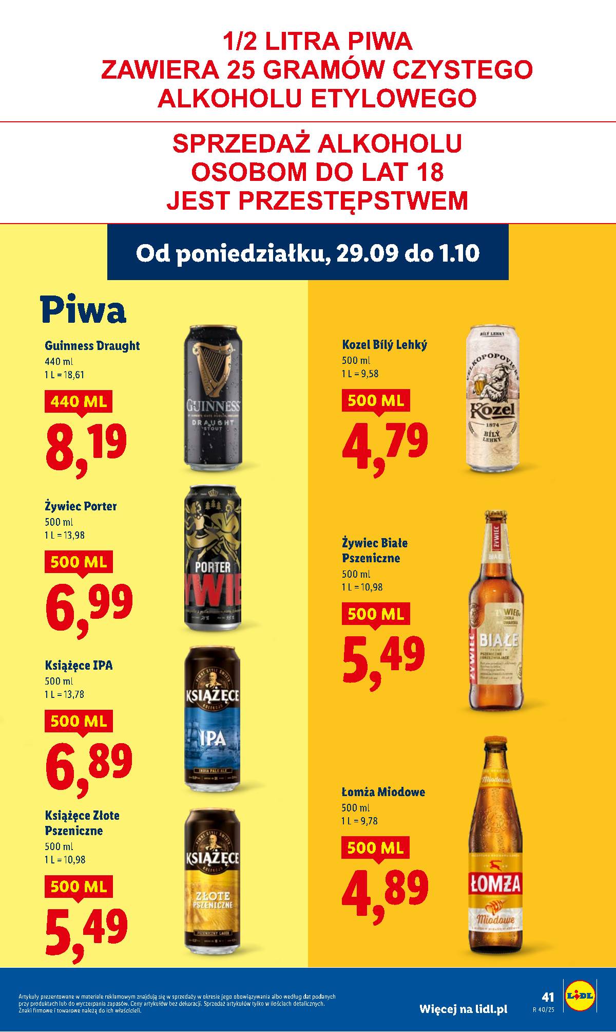Lidl Lenkija - OFERTA WAŻNA OD 29.09 DO 1.10 45 puslapis