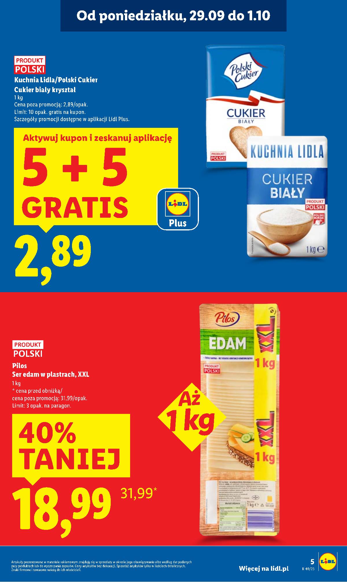 Lidl Lenkija - OFERTA WAŻNA OD 29.09 DO 1.10 5 puslapis