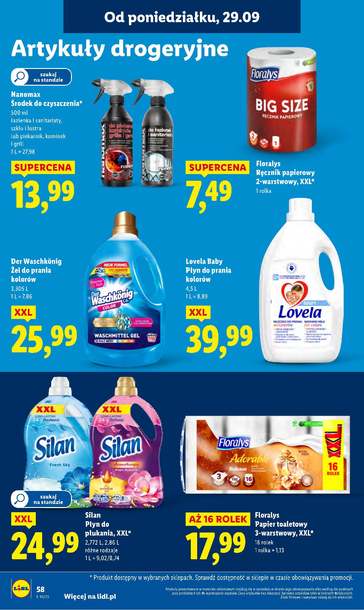 Lidl Lenkija - OFERTA WAŻNA OD 29.09 DO 1.10 62 puslapis