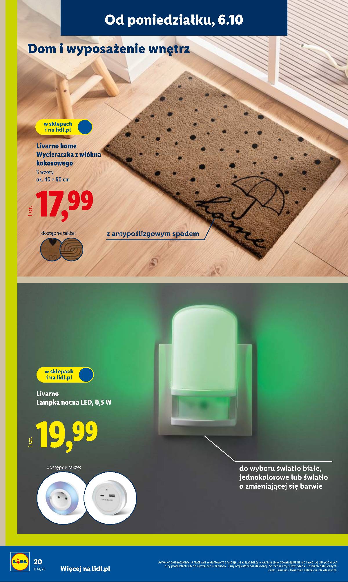 Lidl Lenkija - OFERTA WAŻNA OD 6.10 20 puslapis