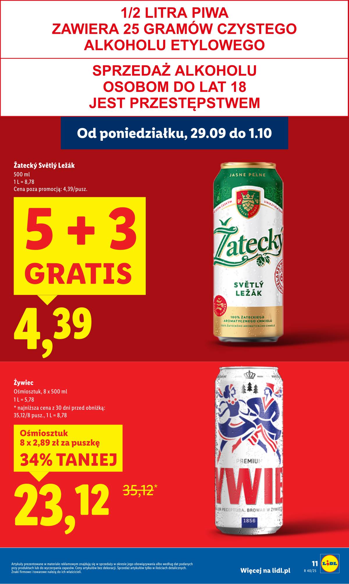 Lidl Lenkija - OFERTA WAŻNA OD 29.09 DO 01.10 11 puslapis