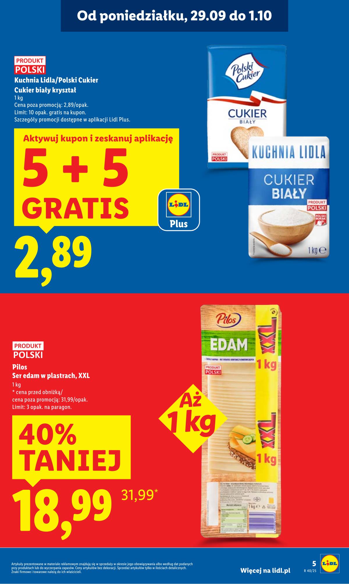 Lidl Lenkija - OFERTA WAŻNA OD 29.09 DO 01.10 5 puslapis