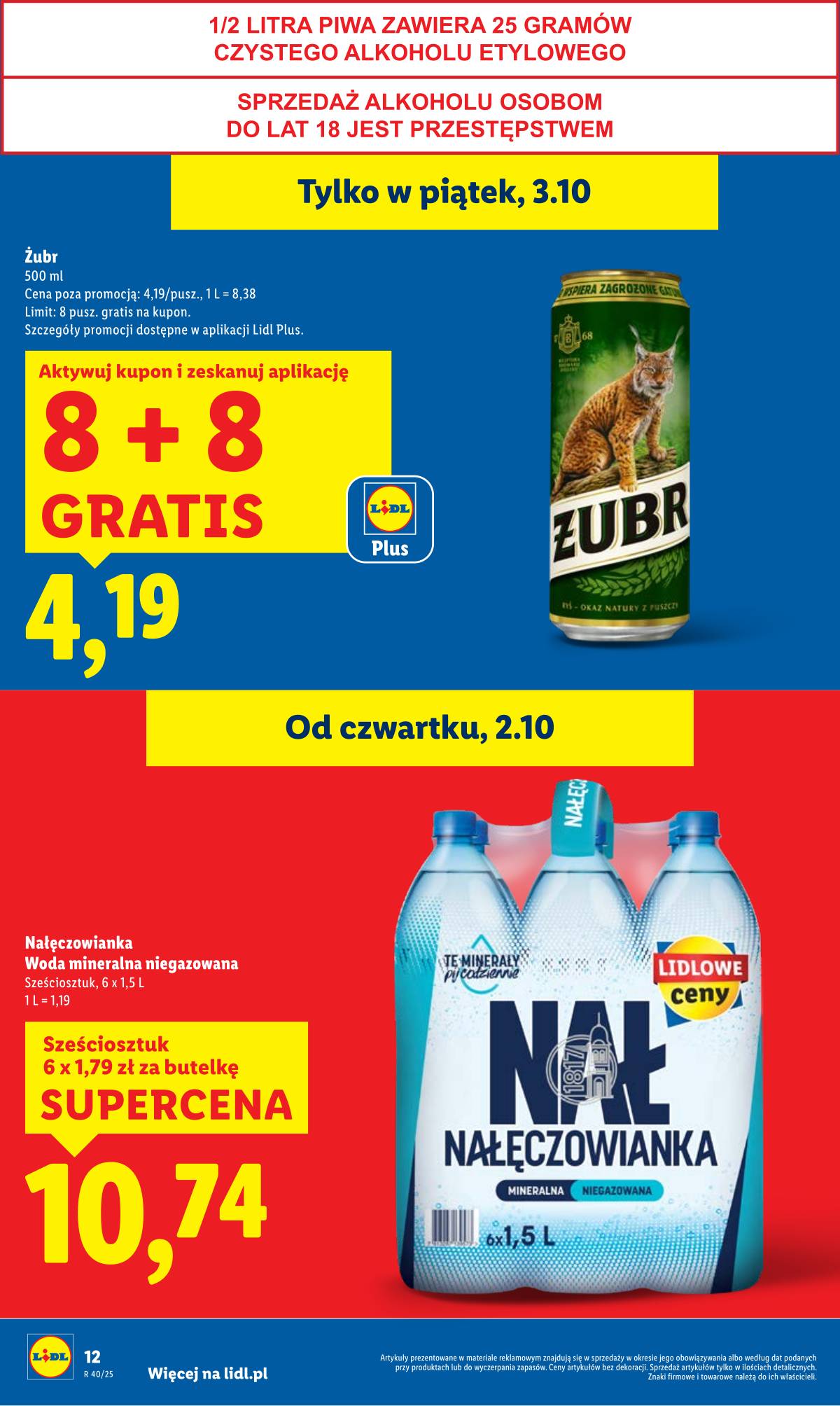 Lidl Lenkija - OFERTA WAŻNA OD 2.10 DO 4.10 12 puslapis