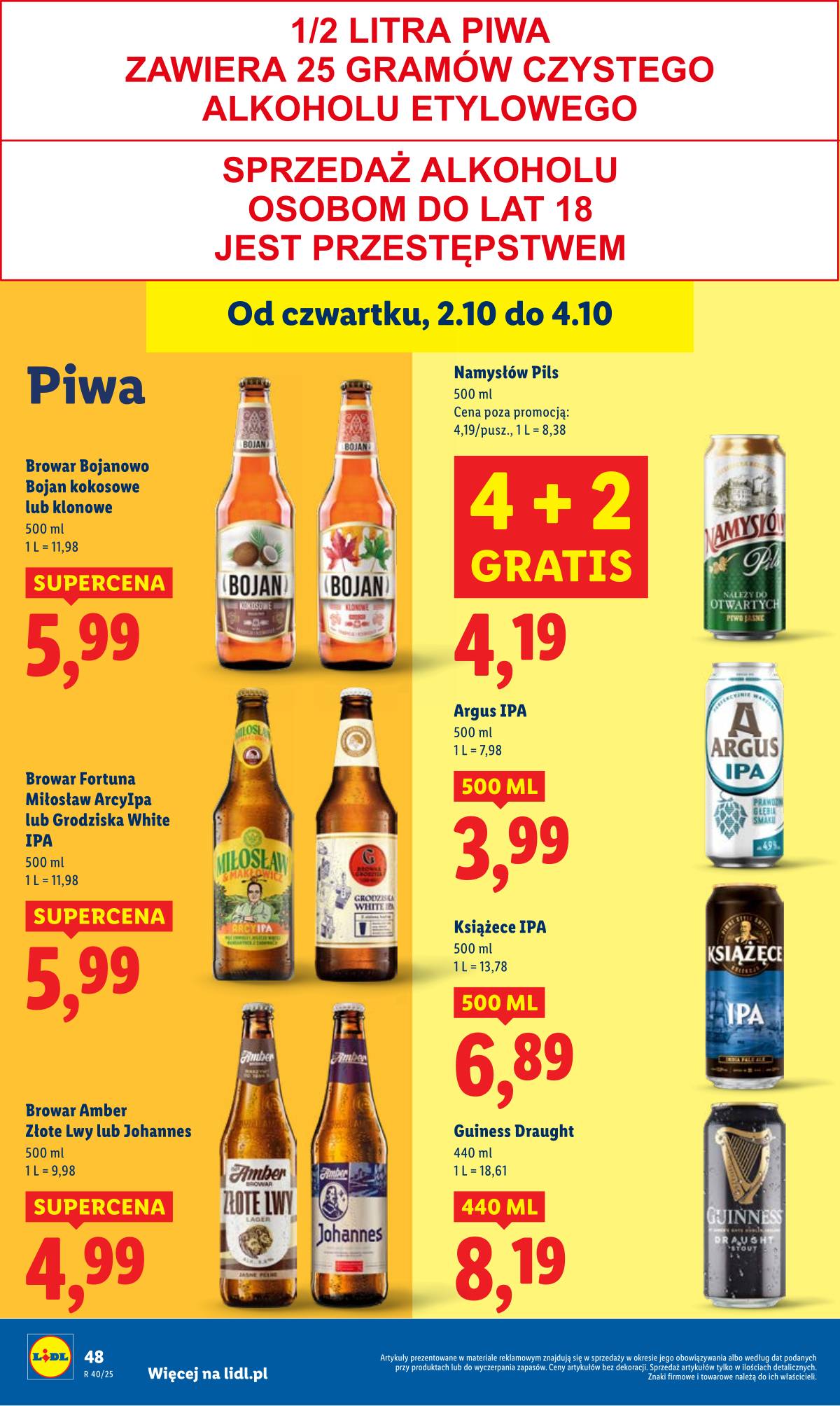Lidl Lenkija - OFERTA WAŻNA OD 2.10 DO 4.10 52 puslapis