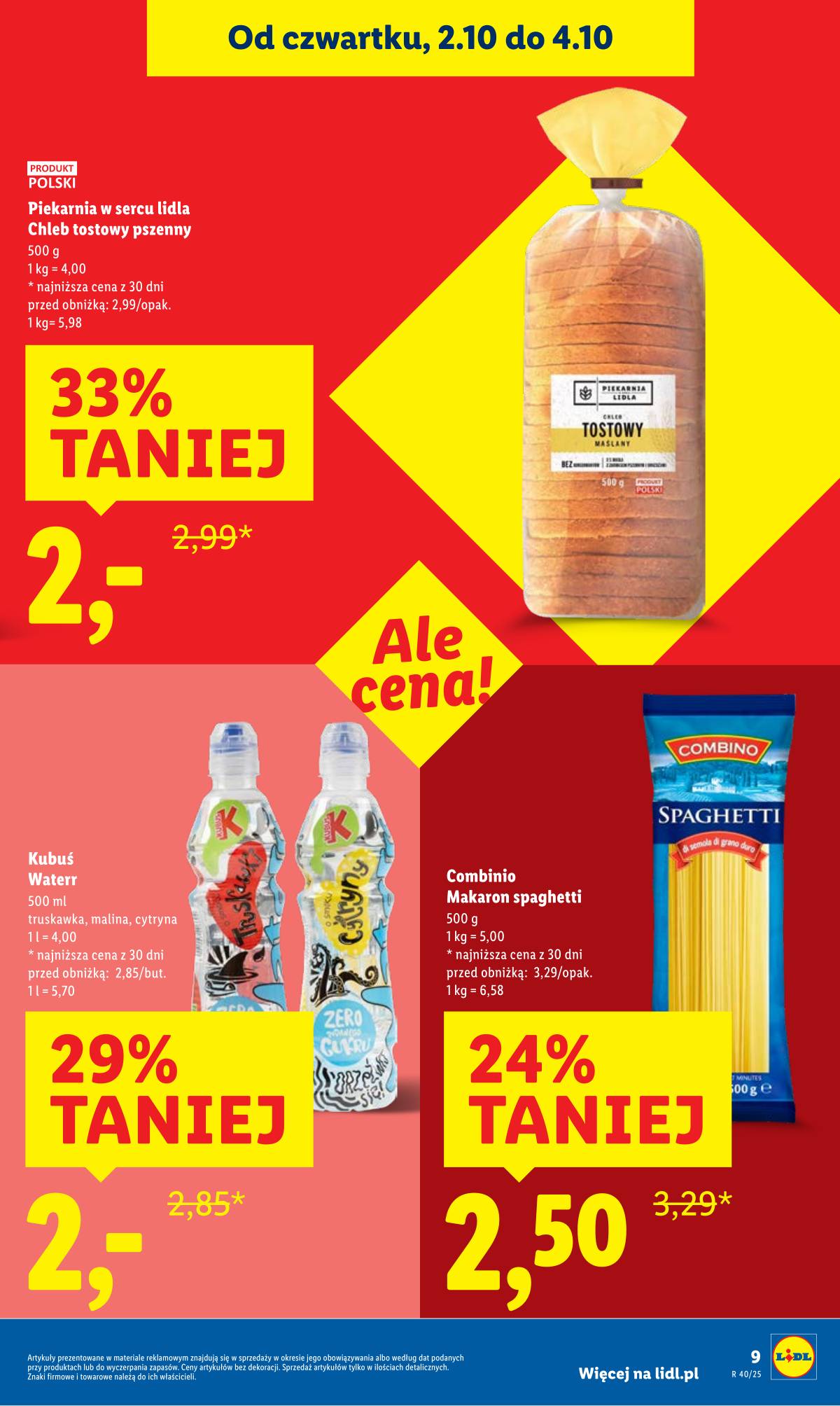 Lidl Lenkija - OFERTA WAŻNA OD 2.10 DO 4.10 9 puslapis