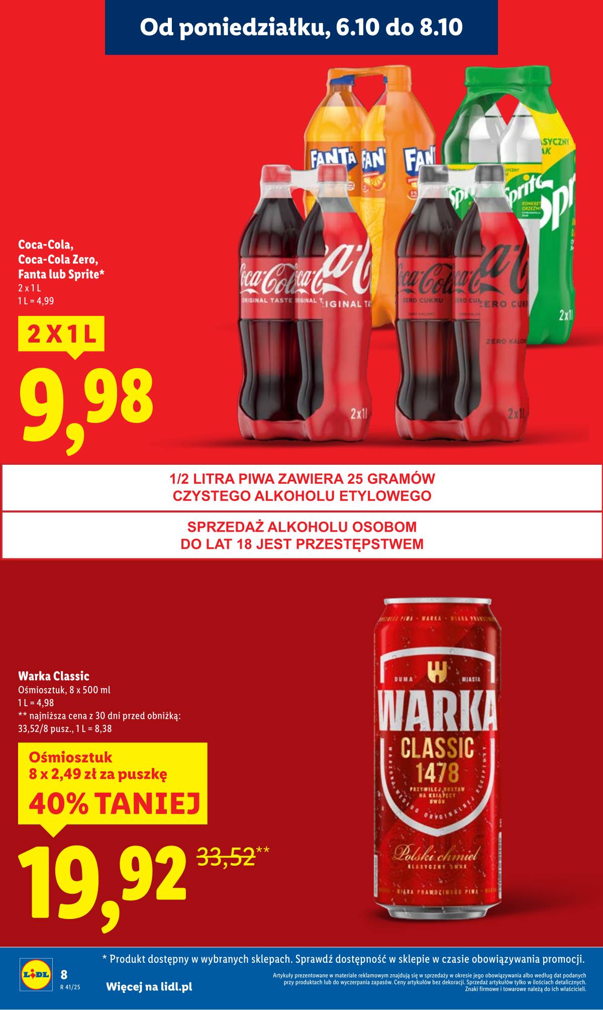Lidl Lenkija - OFERTA WAŻNA OD 6.10 DO 8.10 8 puslapis