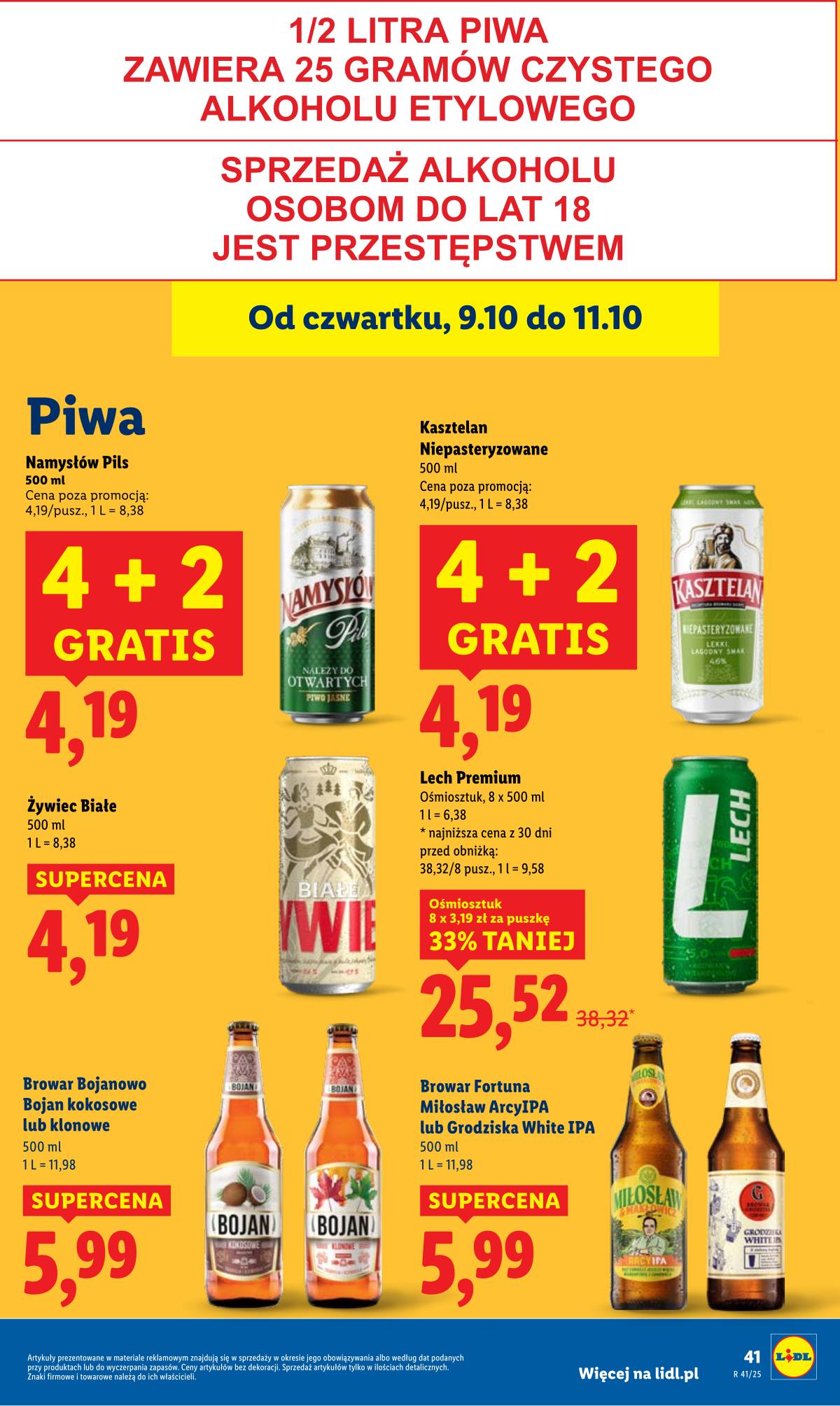 Lidl Lenkija - OFERTA WAŻNA OD 9.10 DO 11.10 47 puslapis